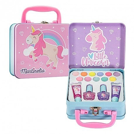 Zestaw do makijażu dla dziewczynek - Martinelia Unicorn Medium Tin Case — Zdjęcie N1