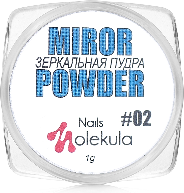 Puder do paznokci nadający lustrzany efekt - Nails Molekula Nails Mirror Powder — Zdjęcie N1