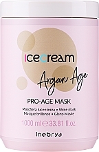 Maska z olejem arganowym do włosów farbowanych - Inebrya Ice Cream Argan-Age Pro-Age Mask — Zdjęcie N3