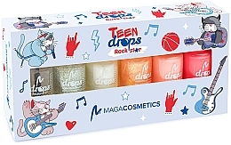 Kup Zestaw lakierów do paznokci - Maga Cosmetics Teen Drops Rockstar V.01