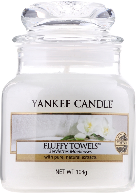 Świeca zapachowa w słoiku - Yankee Candle Fluffy Towels