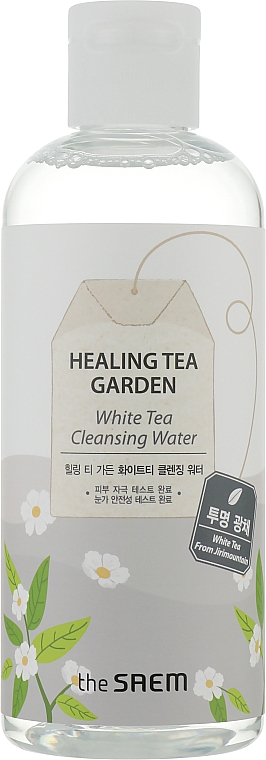 Woda oczyszczająca do twarzy z ekstraktem z białej herbaty - The Saem Healing Tea Garden White Tea Cleansing Water