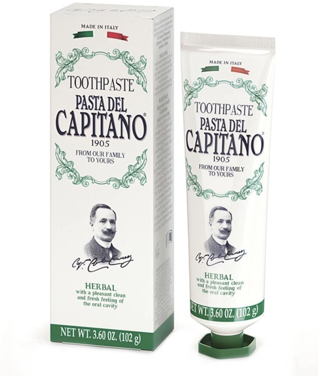 Pasta do zębów Naturalne zioła - Pasta Del Capitano 1905 Natural Herbs Toothpaste