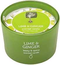 Świeca zapachowa Limonka i imbir - Pan Aroma Lime & Ginger Scented Candle — Zdjęcie N1