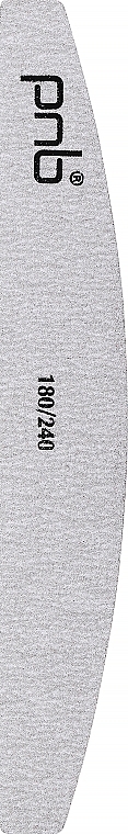 Pilnik do paznokci 180/240 Gray, półokrągły - PNB — Zdjęcie N1