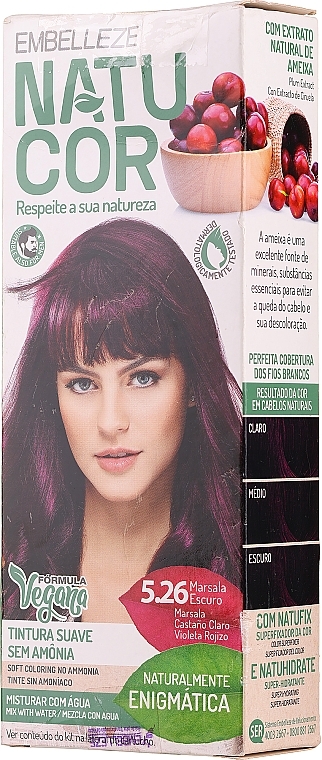 PRZECENA! Farba do włosów bez amoniaku - Novex Naturcor Permanent Colour * — Zdjęcie N3