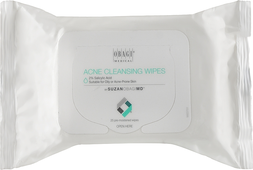 Chusteczki do oczyszczania twarzy - Obagi Medical Suzanogimd Acne Cleansing Wipes — Zdjęcie N1