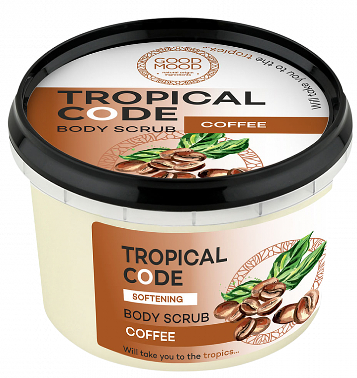 Kawowy peeling do ciała - Good Mood Tropical Code Body Scrub Coffee — Zdjęcie N1