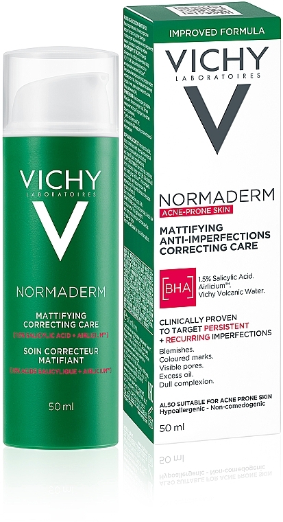 Krem nawilżający do skóry z niedoskonałościami - Vichy Normaderm Soin Embellisseur Anti-Imperfections Hydratation 24H — Zdjęcie N2
