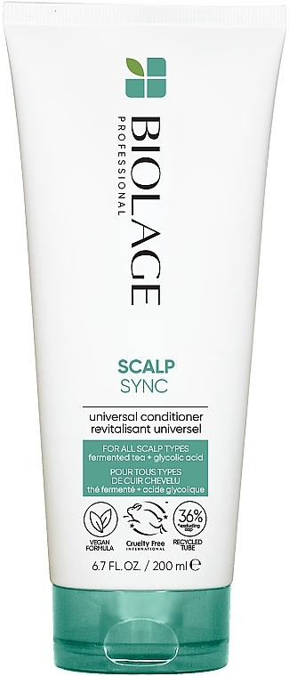 Uniwersalna odżywka do wszystkich rodzajów skóry głowy i włosów - Biolage Scalp Sync Universal Conditioner — Zdjęcie N1