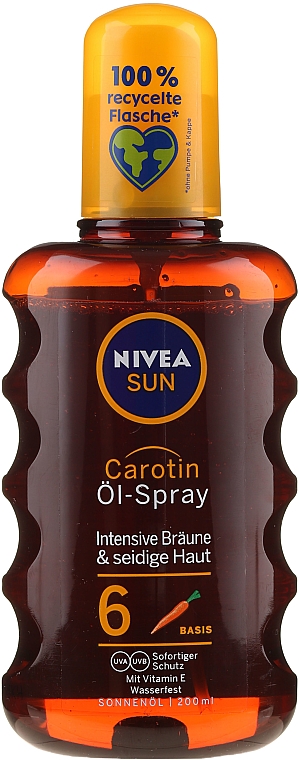 Ochronny olejek do opalania, SPF 6 - NIVEA SUN Oil — Zdjęcie N1