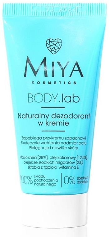 Dezodorant w kremie - Miya Cosmetics Body Lab — Zdjęcie N1