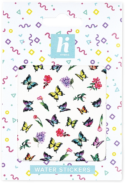 Naklejki wodne na paznokcie Motyle - Hi Hybrid Butterfly Water Nail Sticker — Zdjęcie N1