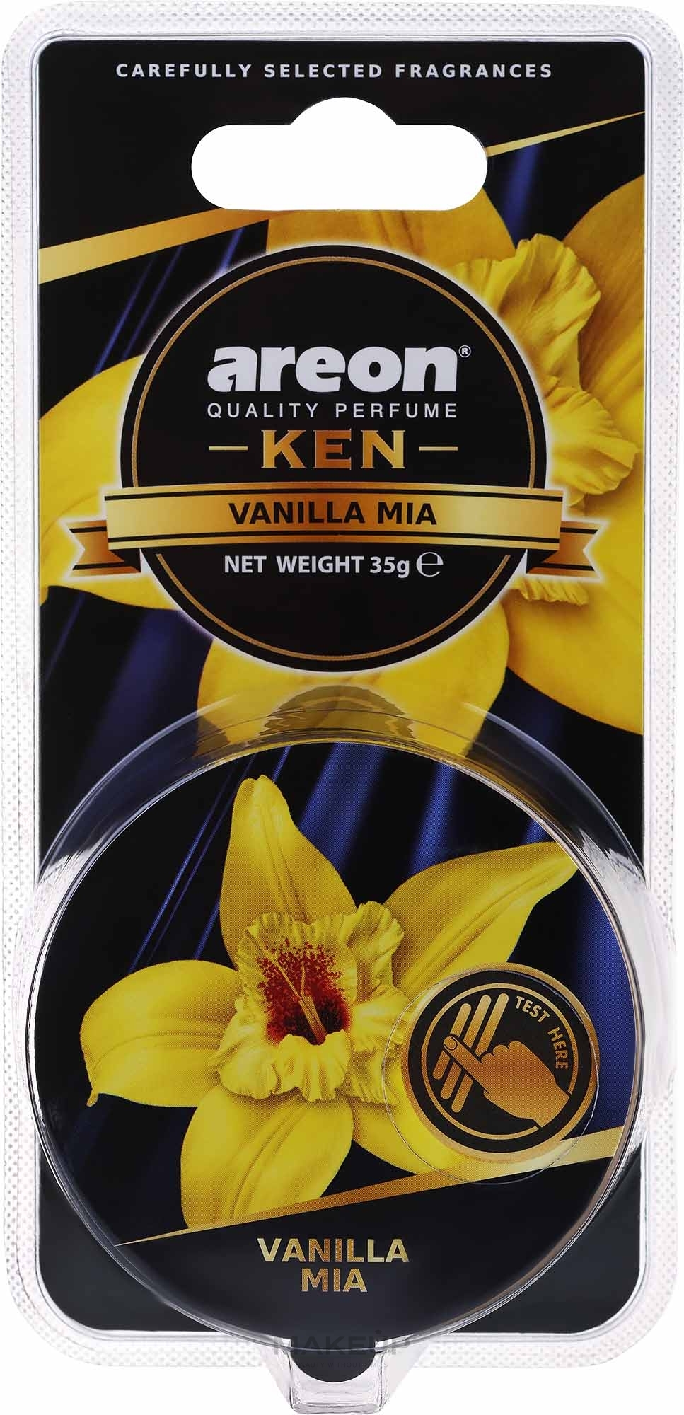 Odświeżacz powietrza w blistrze Vanilla Mia - Areon Gel Ken Blister Vanilla Mia — Zdjęcie 35 g