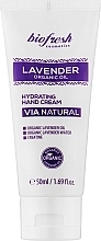 Kup Nawilżający krem do rąk - BioFresh Via Natural Lavender Organic Oil Hydrating Hand Cream