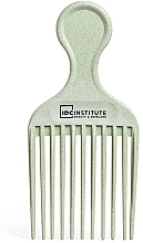 Grzebień do afro, biodegradowalny, zielony - IDC Institute Eco Afro Comb — Zdjęcie N1