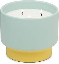 Świeca zapachowa, 3 knoty Mięta - Paddywax Colour Block Ceramic Candle Minty Verde — Zdjęcie N1