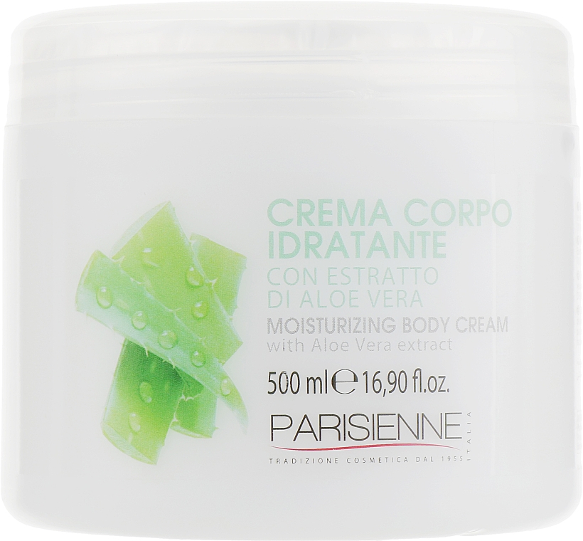 Nawilżający krem do ciała z ekstraktem z aloesu - Parisienne Italia Moisturizing Body Cream — Zdjęcie N1