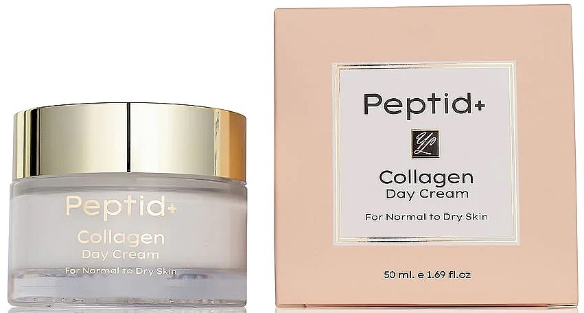 Krem na dzień z kolagenem do cery normalnej i suchej - Peptid+ Collagen Day Cream For Normal To Dry Skin — Zdjęcie N1