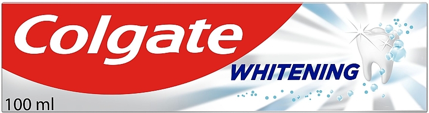 Wybielająca pasta do zębów - Colgate Whitening Fluoride And Calcium — Zdjęcie N6