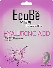 Kup Maseczka do twarzy Kwas hialuronowy - Eco Be Hyaluronic Acid Mask