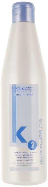 Termoaktywny krem prostujący - Salerm Keratin Shot Crema Alisadora — Zdjęcie N1
