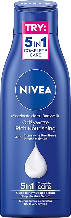 Odżywcze mleczko do ciała - NIVEA Nourishing Richly Caring Body Lotion