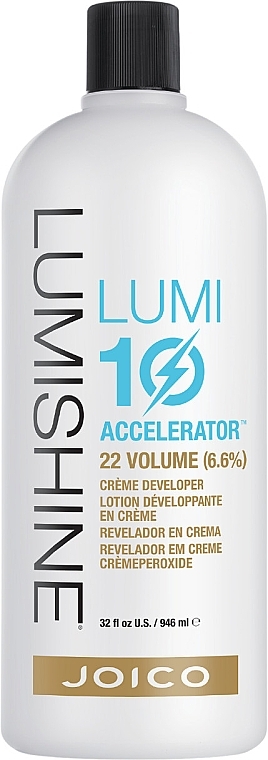 Utleniacz w kremie 6,6% - Joico LumiShine Lumi10 Creme Developer 22 Vol — Zdjęcie N1
