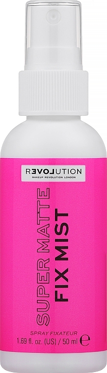 Spray utrwalający z matowym wykończeniem - Relove By Revolution Super Matte Fix Mist — Zdjęcie N1