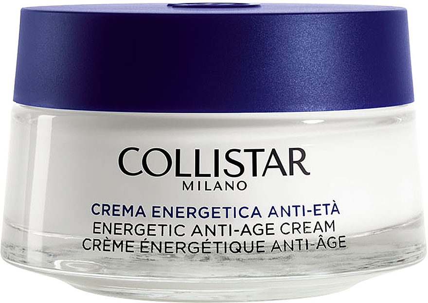 Dodający energii krem do dojrzałej skóry twarzy - Collistar Energetic Anti-Age Cream With Red Aglianico Grape
