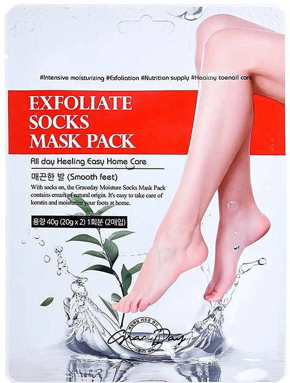 Nawilżająca maska ​​do stóp - Grace Day Exfoliate Socks Mask Pack — Zdjęcie N1