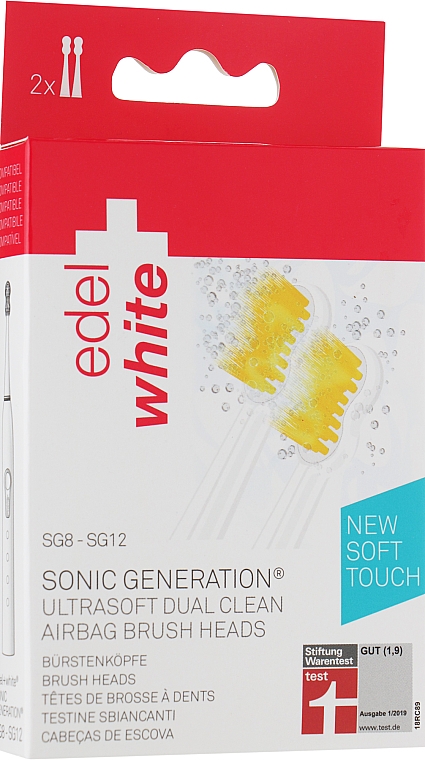 Końcówki do szczoteczek do zębów Ultra miękkie podwójne oczyszczanie - Dual Clean Edel+White Sonic Generation