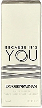 PREZENT! Giorgio Armani Because It’s You - Woda perfumowana (mini) — Zdjęcie N2
