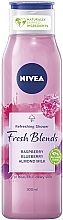 Odświeżający żel pod prysznic Malina, borówka i mleczko migdałowe - NIVEA Fresh Blends Refreshing Shower Raspberry Blueberry Almond Milk — Zdjęcie N1