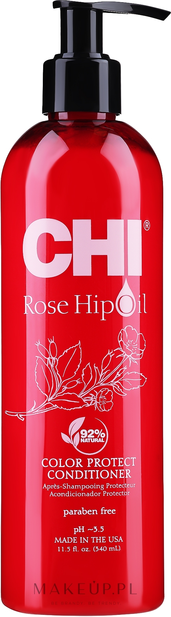 Odżywka z olejkiem z dzikiej róży i keratyną - CHI Rose Hip Oil Protecting Conditioner — Zdjęcie 340 ml