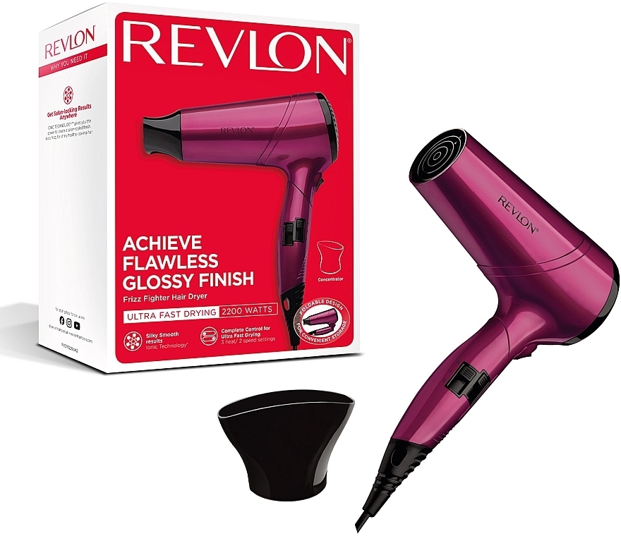 Suszarka do włosów - Revlon Perfect Heat Frizz Fighter RVDR5229E Pink — Zdjęcie N8