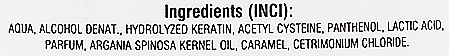Keratynowy spray regenerujący do włosów - Bione Cosmetics Keratin + Argan Oil Hair Regeneration With Panthenol — Zdjęcie N3