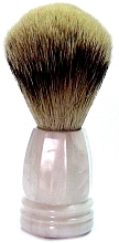 Kup Pędzel do golenia z włosami borsuka, plastik, masa perłowa - Golddachs Silver Tip Badger Plastic Mother Of Pearl