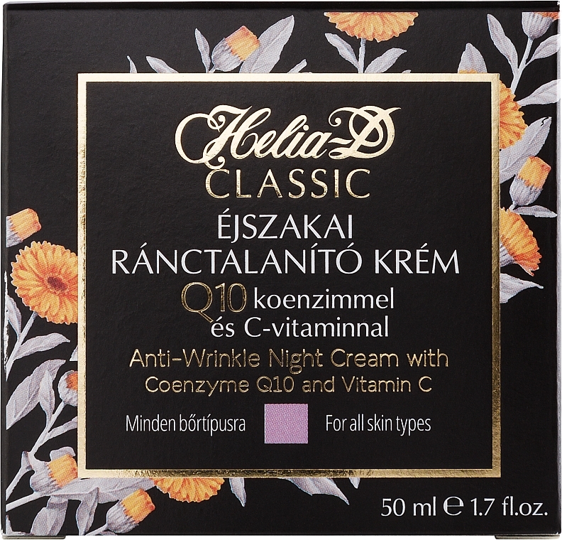 Przeciwzmarszczkowy krem do twarzy na noc - Helia-D Classic Anti-Wrinkle Night Cream — Zdjęcie N4