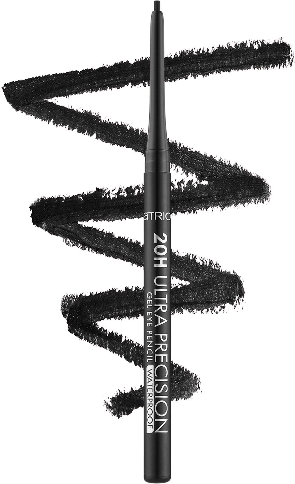 Wodoodporny eyeliner w żelu - Catrice 20H Ultra Precision — Zdjęcie 010 - Black