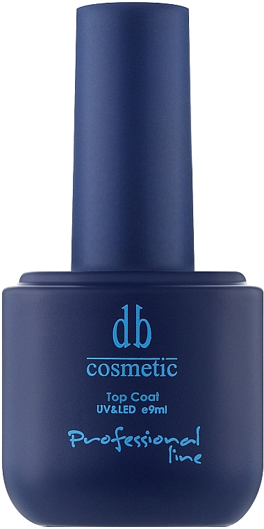 Top coat do paznokci - Dark Blue Cosmetics No Wipe UV Filter Top Coat — Zdjęcie N1