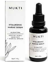 Kup Serum hialuronowe do twarzy - Mukti Organics Hyaluronic Marine Serum