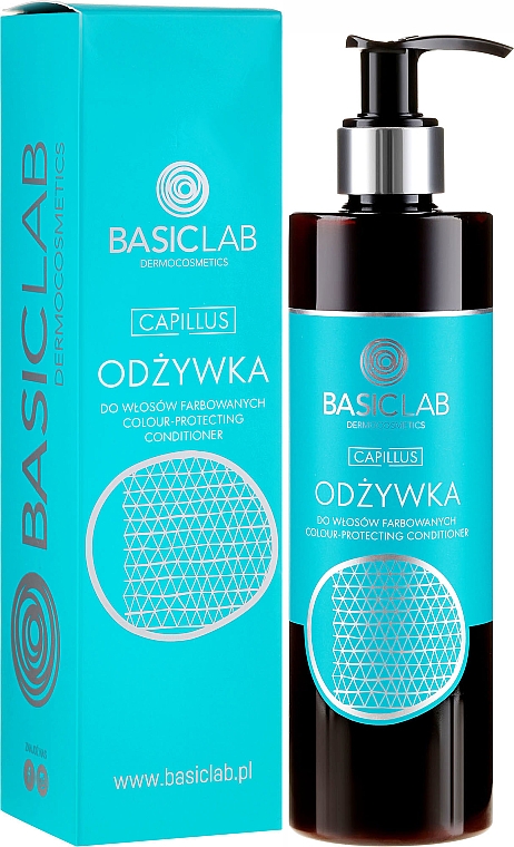 Odżywka do włosów farbowanych - BasicLab Dermocosmetics Capillus — Zdjęcie N1