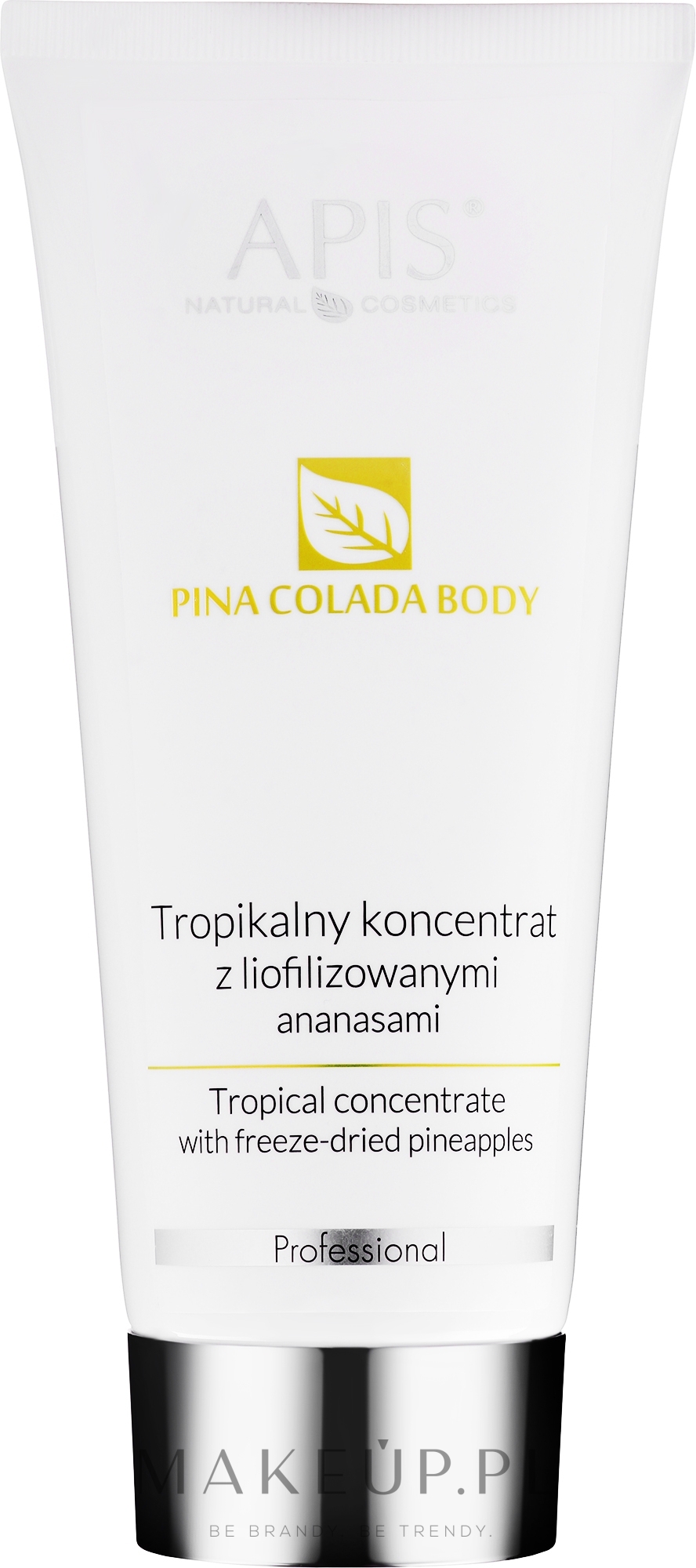Tropikalny koncentrat do ciała z liofilizowanymi ananasami - APIS Professional Pina Colada Body — Zdjęcie 200 ml
