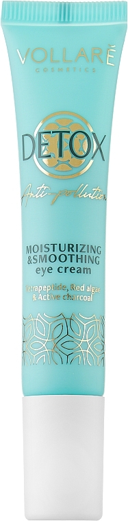 Nawilżający i wygładzający krem pod oczy - Vollare Cosmetics Detox Anti-Pollution Moisturizing & Smoothing Eye Cream — Zdjęcie N1