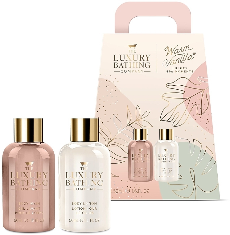 Zestaw - Grace Cole The Luxury Bathing Warm Vanilla Set (sh/gel/50ml + b/lot/50ml) — Zdjęcie N1