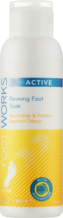 Rewitalizująca kąpiel stóp z magnezem i witaminą E - Avon FootWorks Active Reviving Foot Soak — Zdjęcie N1