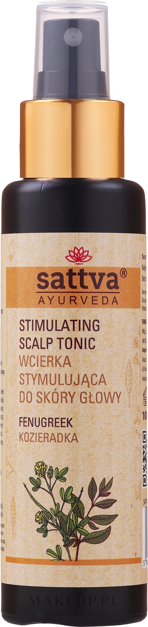 Wcierka stymulująca do skóry głowy Kozieradka - Sattva Ayurveda — Zdjęcie 100 ml