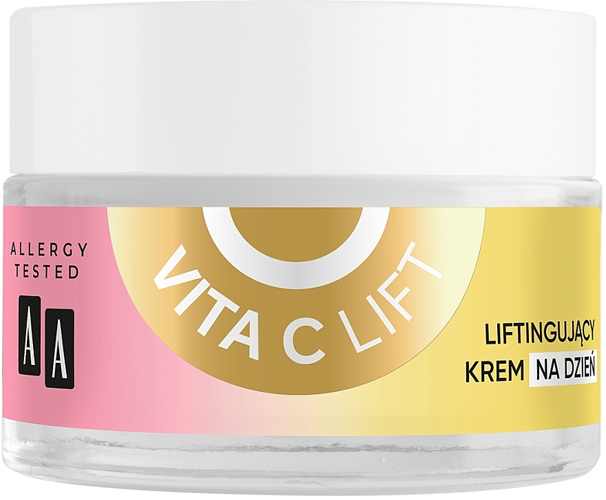 Liftingujący krem do twarzy na dzień wyrównujący koloryt 50+ - AA Vita C Lift Lifting Day Cream — Zdjęcie N2