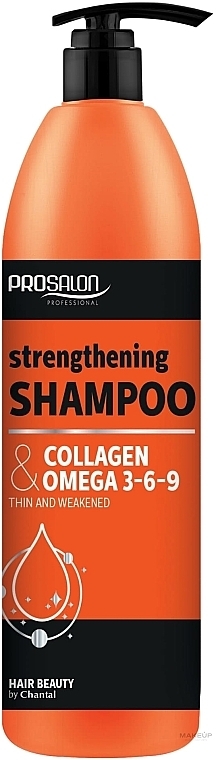 Wzmacniający szampon do włosów Kolagen + Omega 3-6-9 - Prosalon Basic Care — Zdjęcie N1